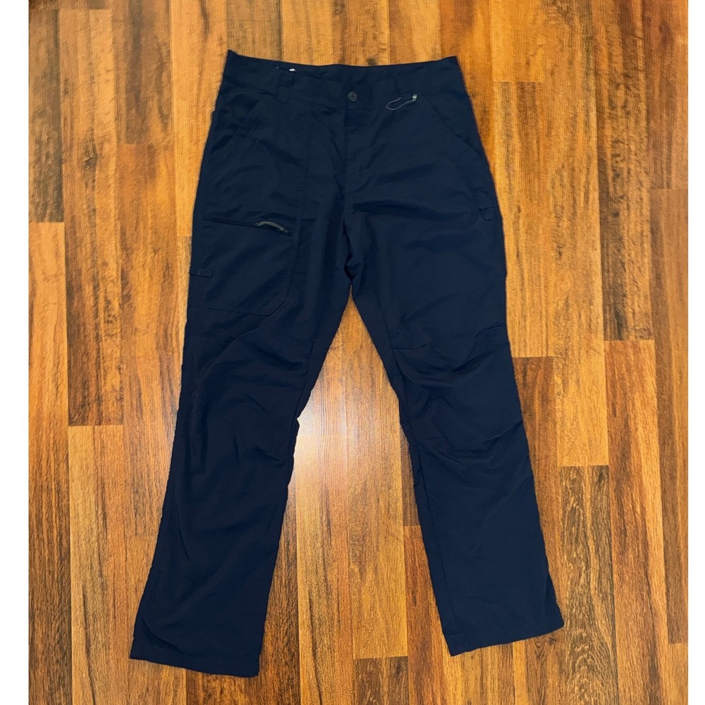 Columbia PFG Omni-Shade Mens Navy Blue Hiking Fishing Pants 34x32